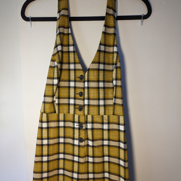 Plaid haltered Jumpsuit - Picture 3 of 4